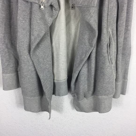 Allsaints Mila Dahlia Sweatshirt Cardigan Size XS Grey Oversized Knit Emo Grunge - Picture 12 of 14